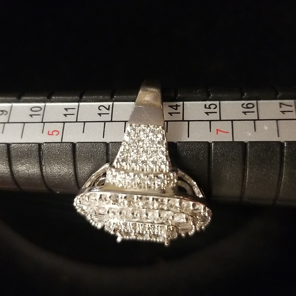 Diamond Simulate Ring 925 Size 6 - image 2
